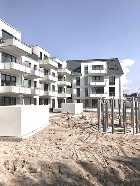 Neubau eines Wohnhauses mit 48 Wohneinheiten und Tiefgarage in Köln-Höhenhaus.