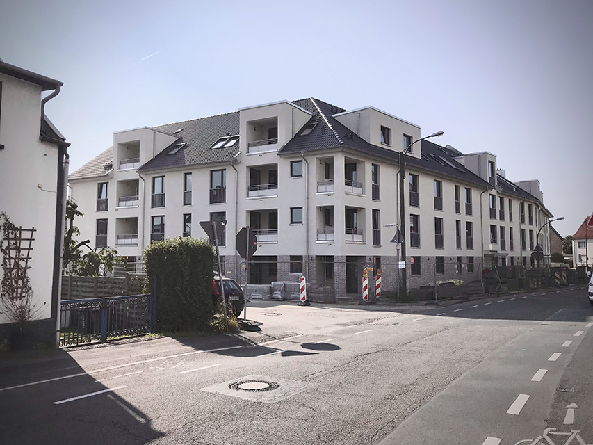 Neubau eines Wohnhauses mit 48 Wohneinheiten und Tiefgarage in Köln-Höhenhaus.